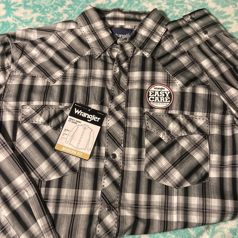 Wrangler Button Down Western Shirt
